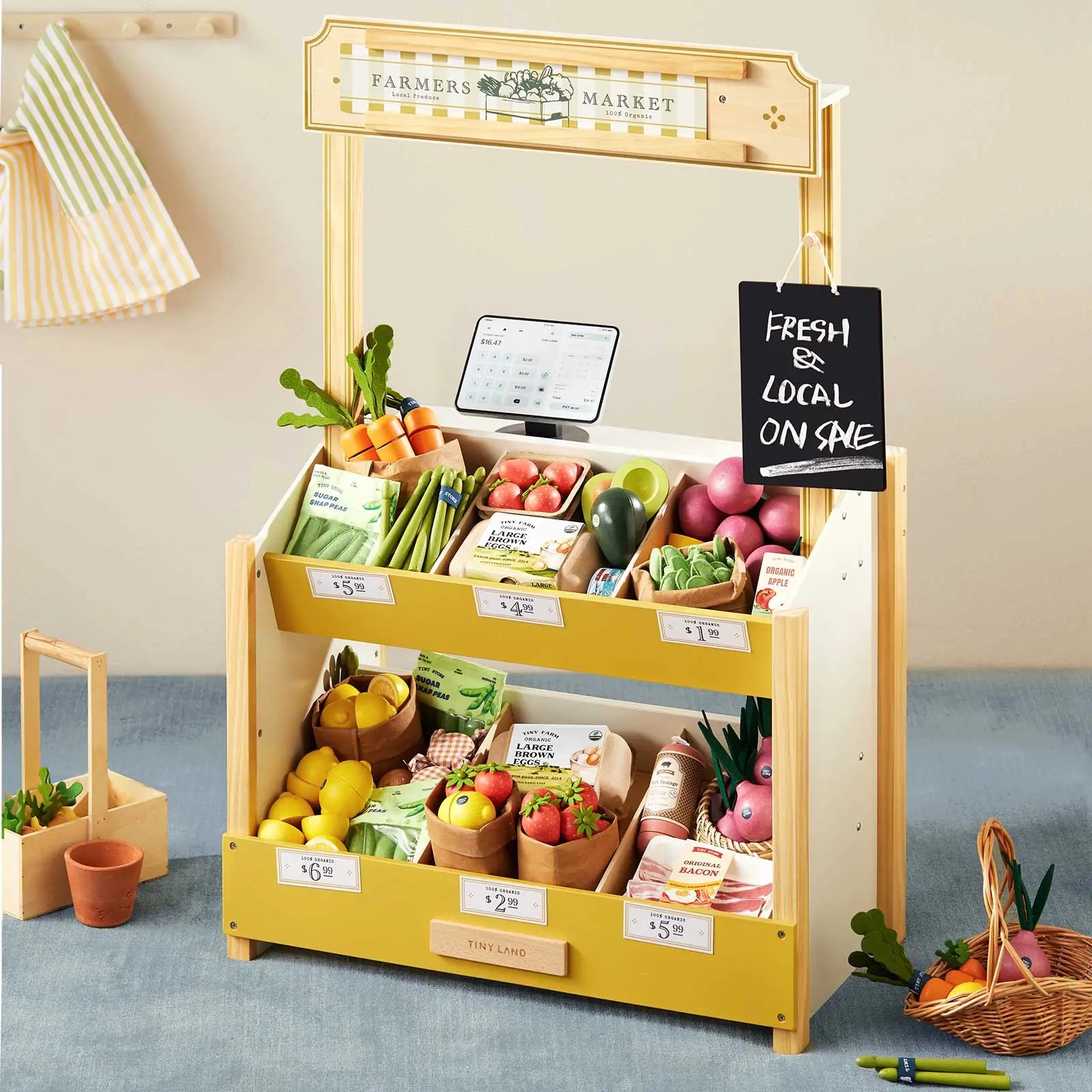 Farmers’ Market Gift Set: Market Stall & Organic Food Collection
