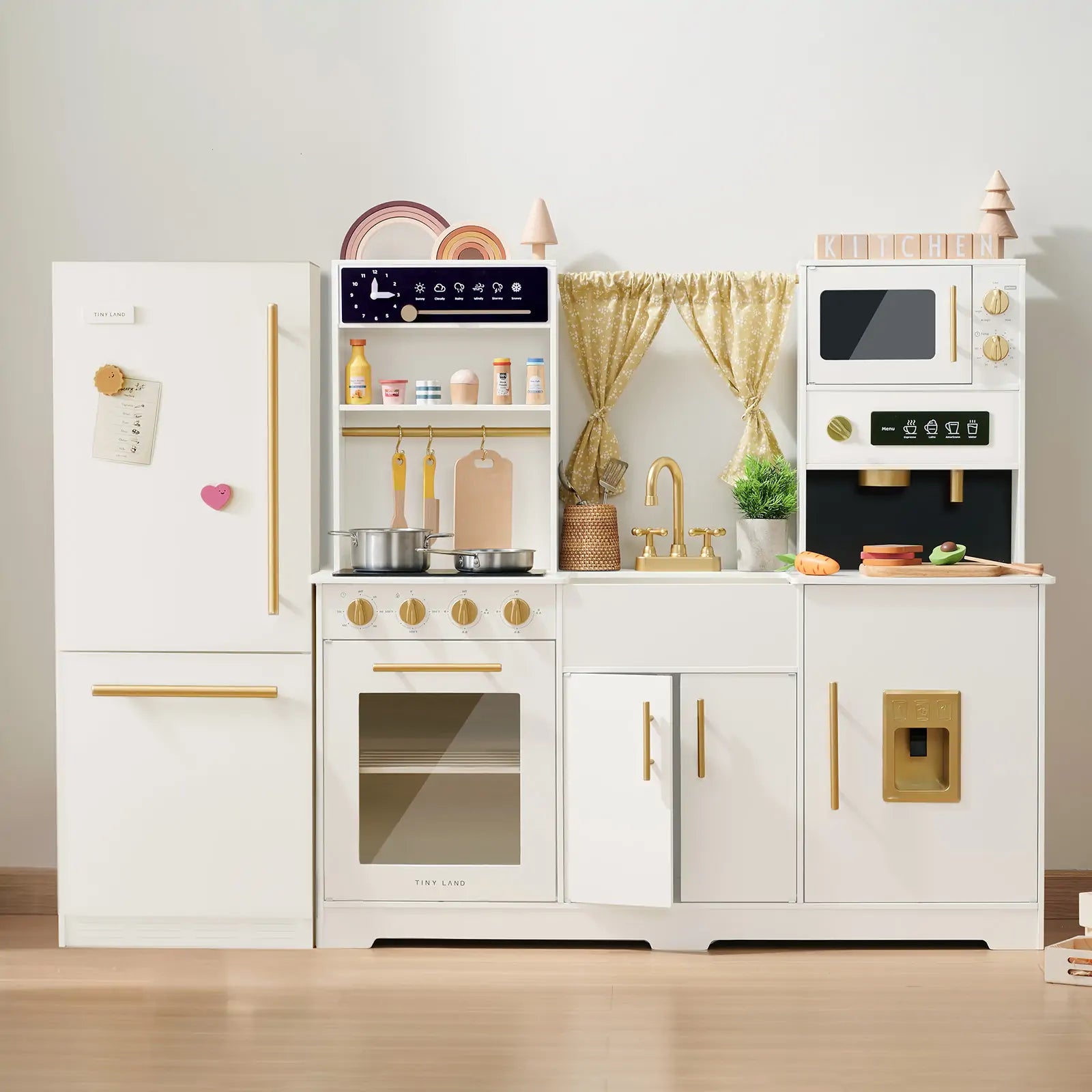 Tiny Land® Premium Play Kitchen & Fridge Set