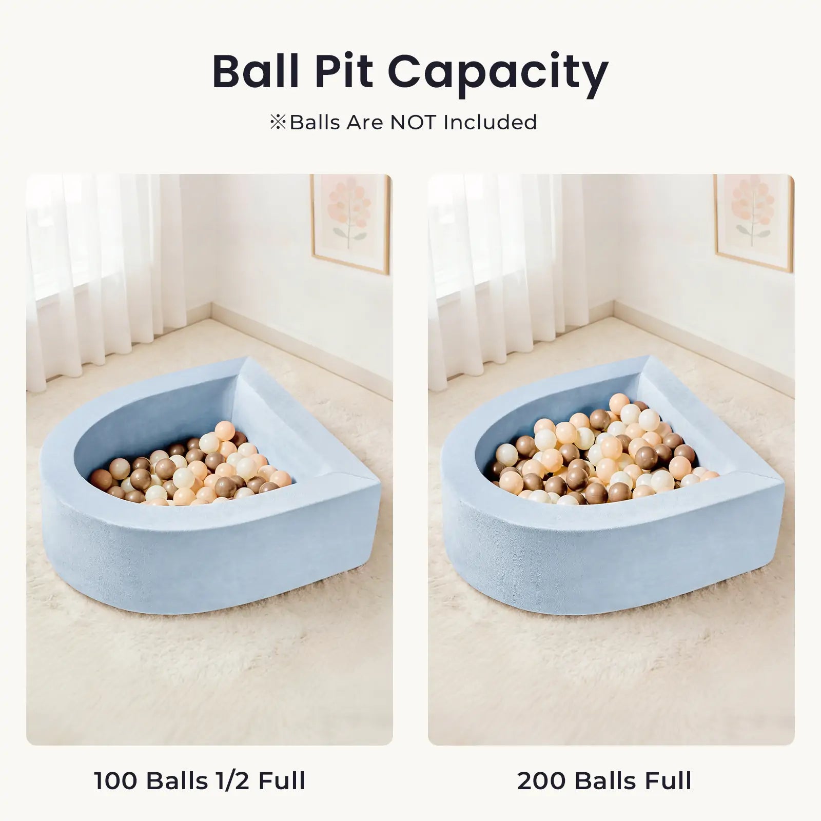 Tiny Land® PlayNest Ball Pit with 200 Ocean Balls