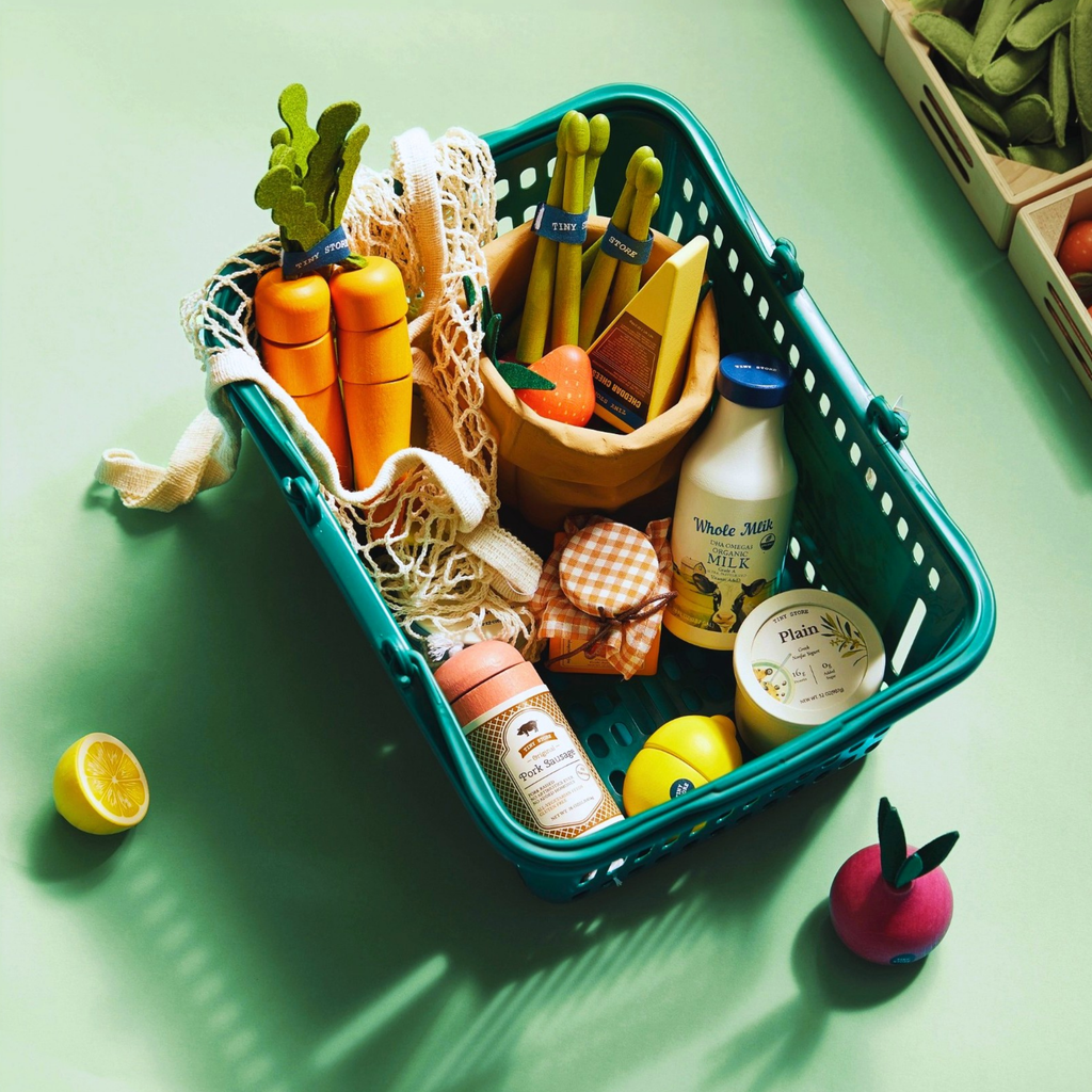 Food-Filled Kitchen Gift Set:Storage Kitchen & Fridge & Organic Food Collection