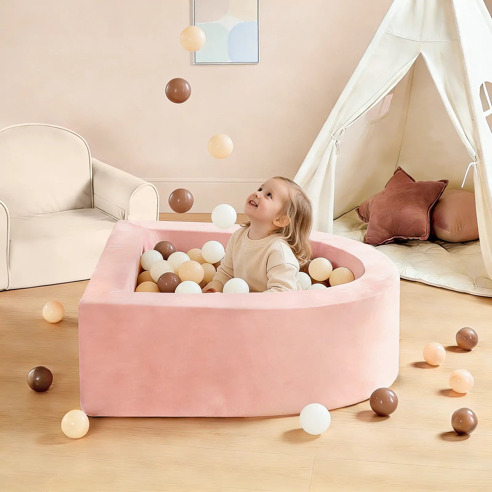 Tiny Land® PlayNest Ball Pit with 200 Ocean Balls