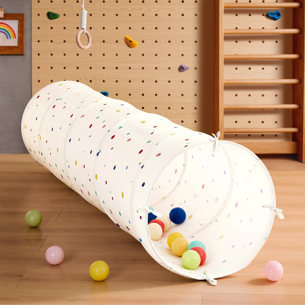 Tiny Land® Adventure Play Tunnel - Colorful Polka Dots