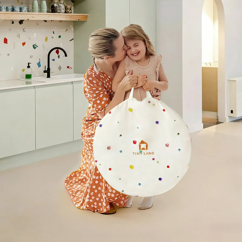 Tiny Land® Adventure Play Tunnel - Colorful Polka Dots