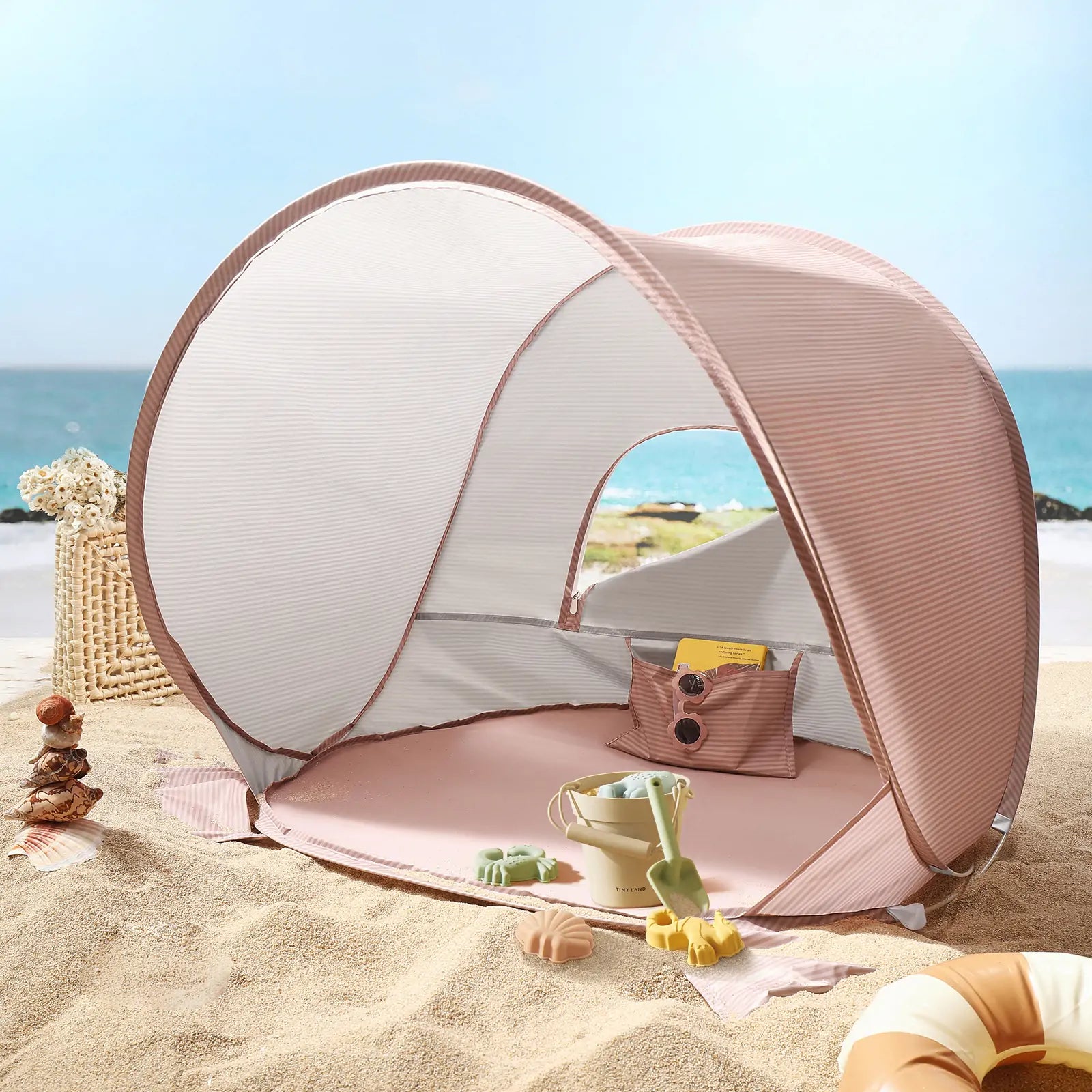 Tiny Land® One-Stop Beach Toy & Tent Set