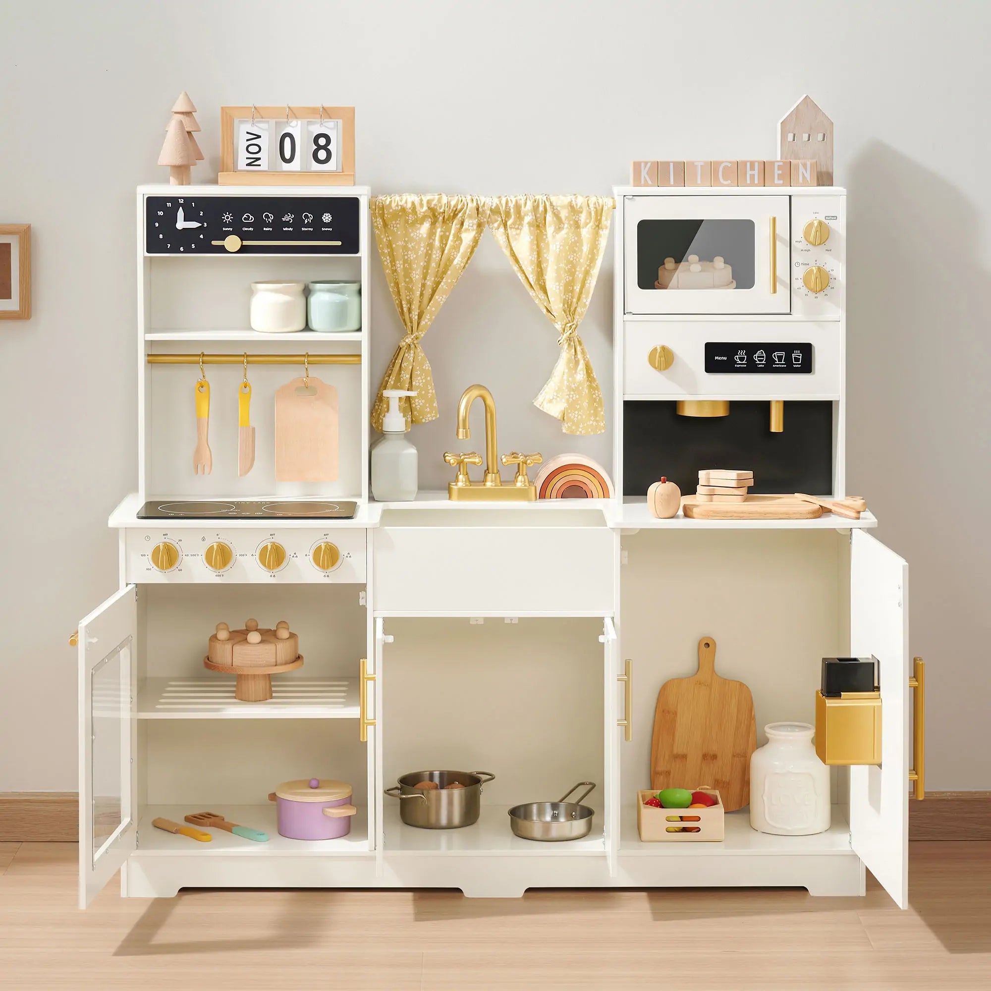 Tiny Land® Premium Play Kitchen & Fridge Set
