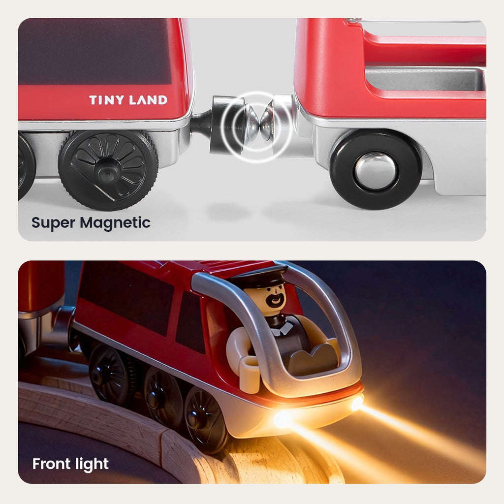 Tiny Land® Dual-Color Electric Toy Train