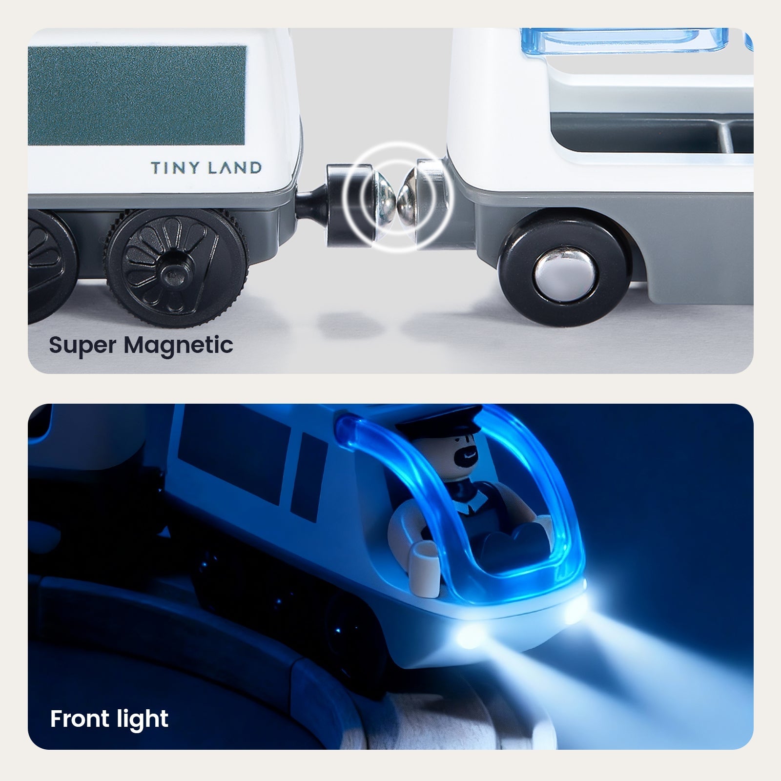 Tiny Land® Dual-Color Electric Toy Train
