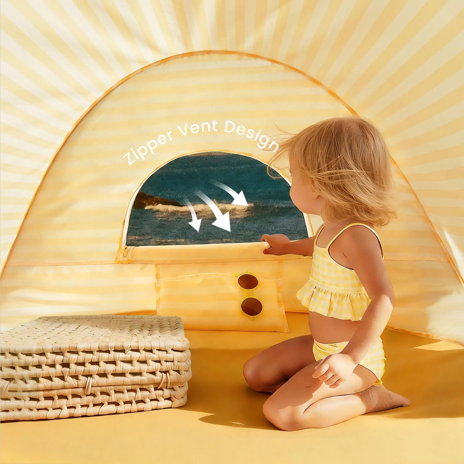 Tiny Land® One-Stop Beach Toy & Tent Set
