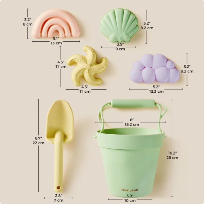 Tiny Land® Sand-Buddies Sand Toy Set