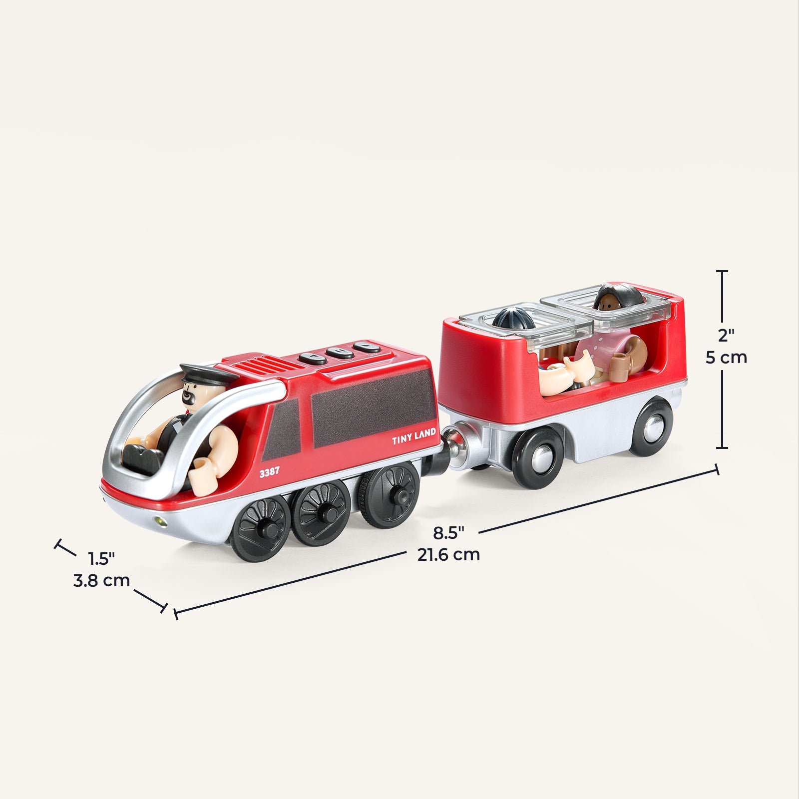 Tiny Land® Dual-Color Electric Toy Train