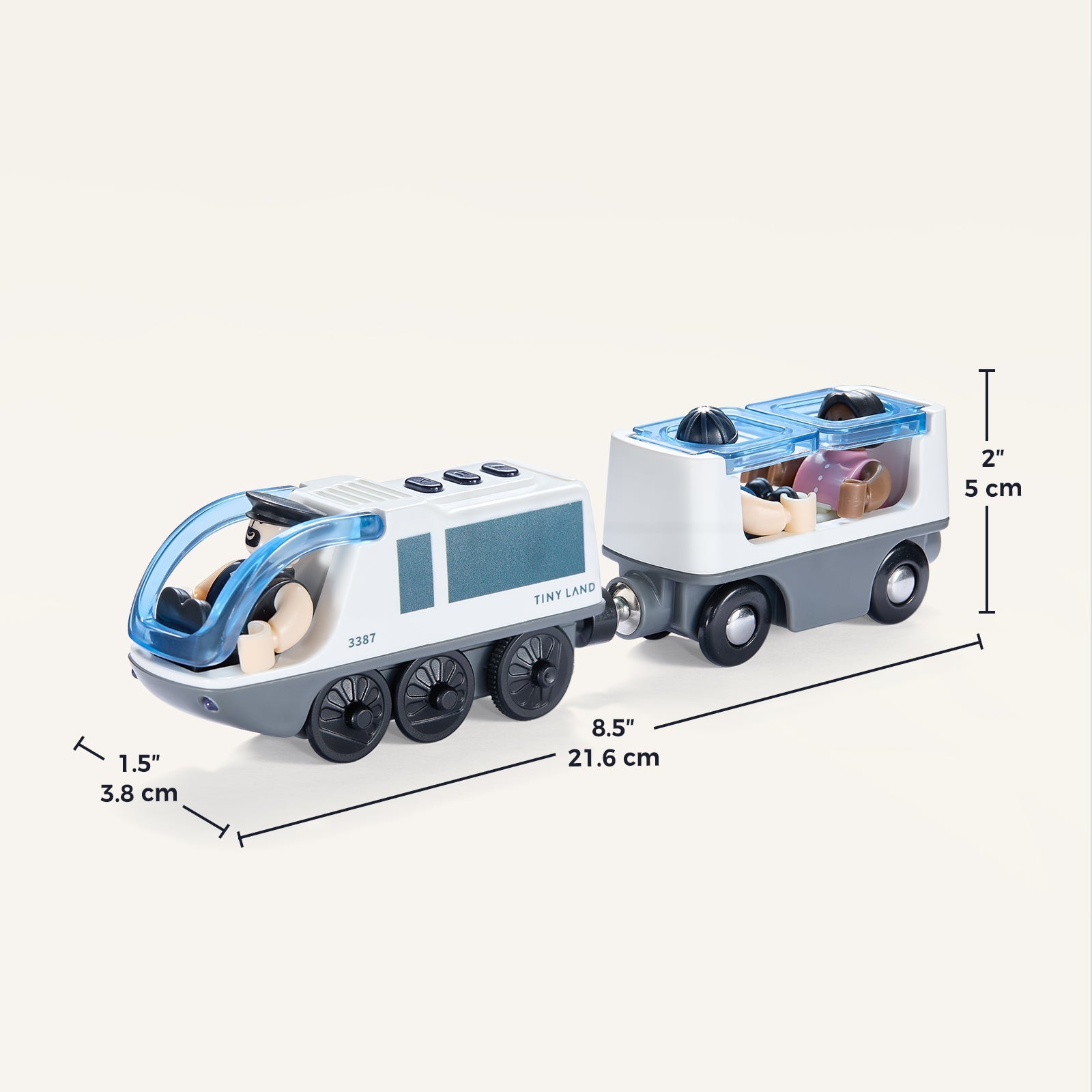Tiny Land® Dual-Color Electric Toy Train