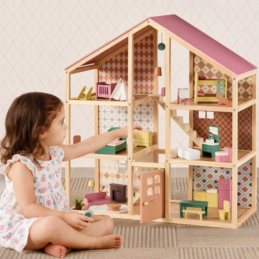 Tiny Land® Sweetwood Dollhouse without Dolls