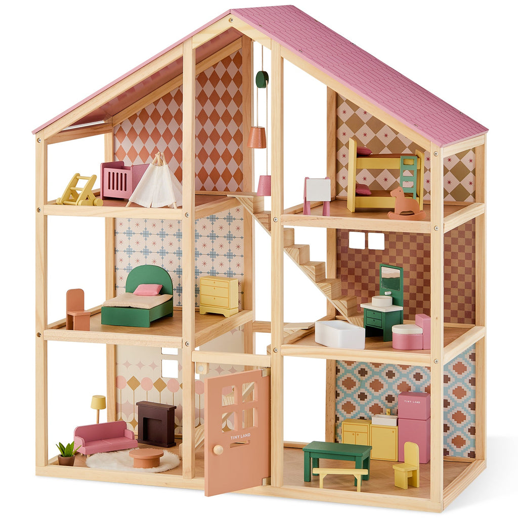 Tiny Land® Sweetwood Dollhouse without Dolls