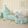 Tiny Land® Adventure 3-in-1 Play Tunnel  & Ocean Ball Set - Green