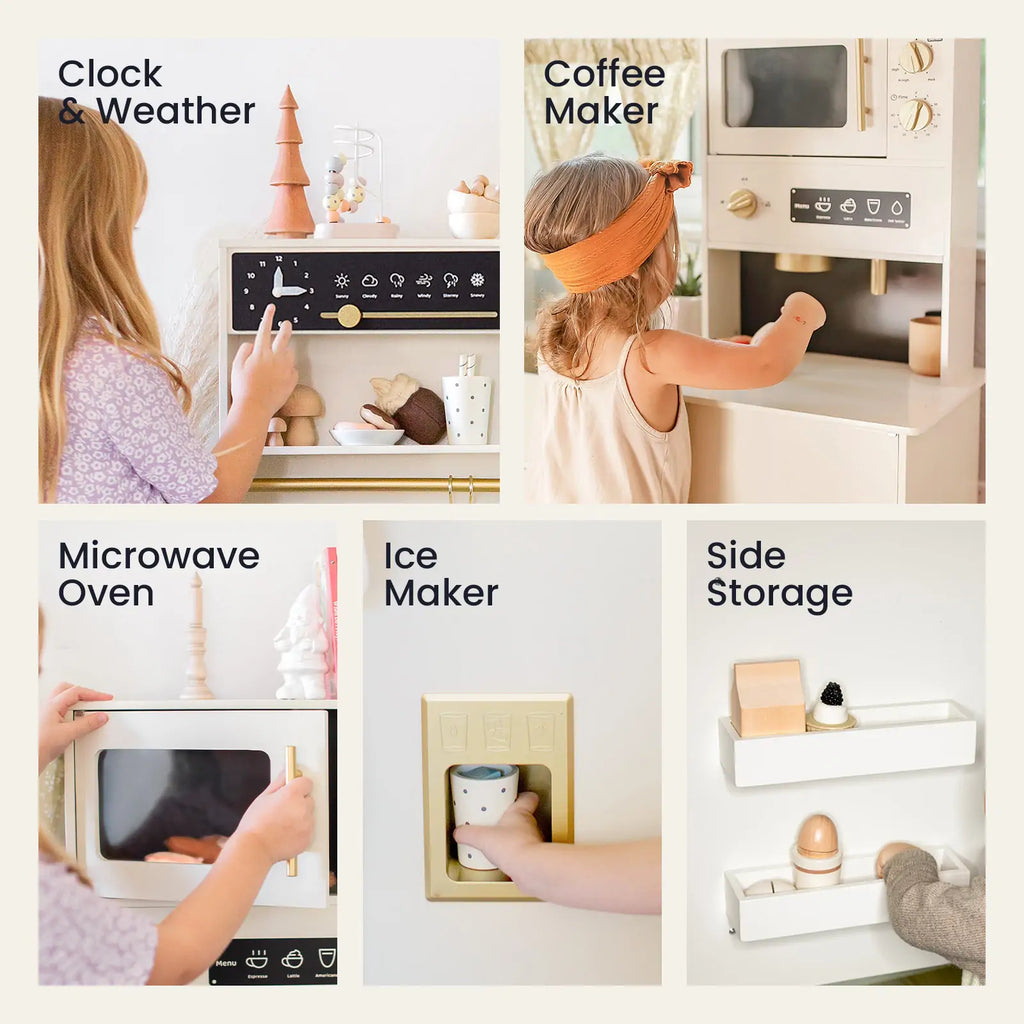 Tiny Land® Premium Play Kitchen & Fridge Set