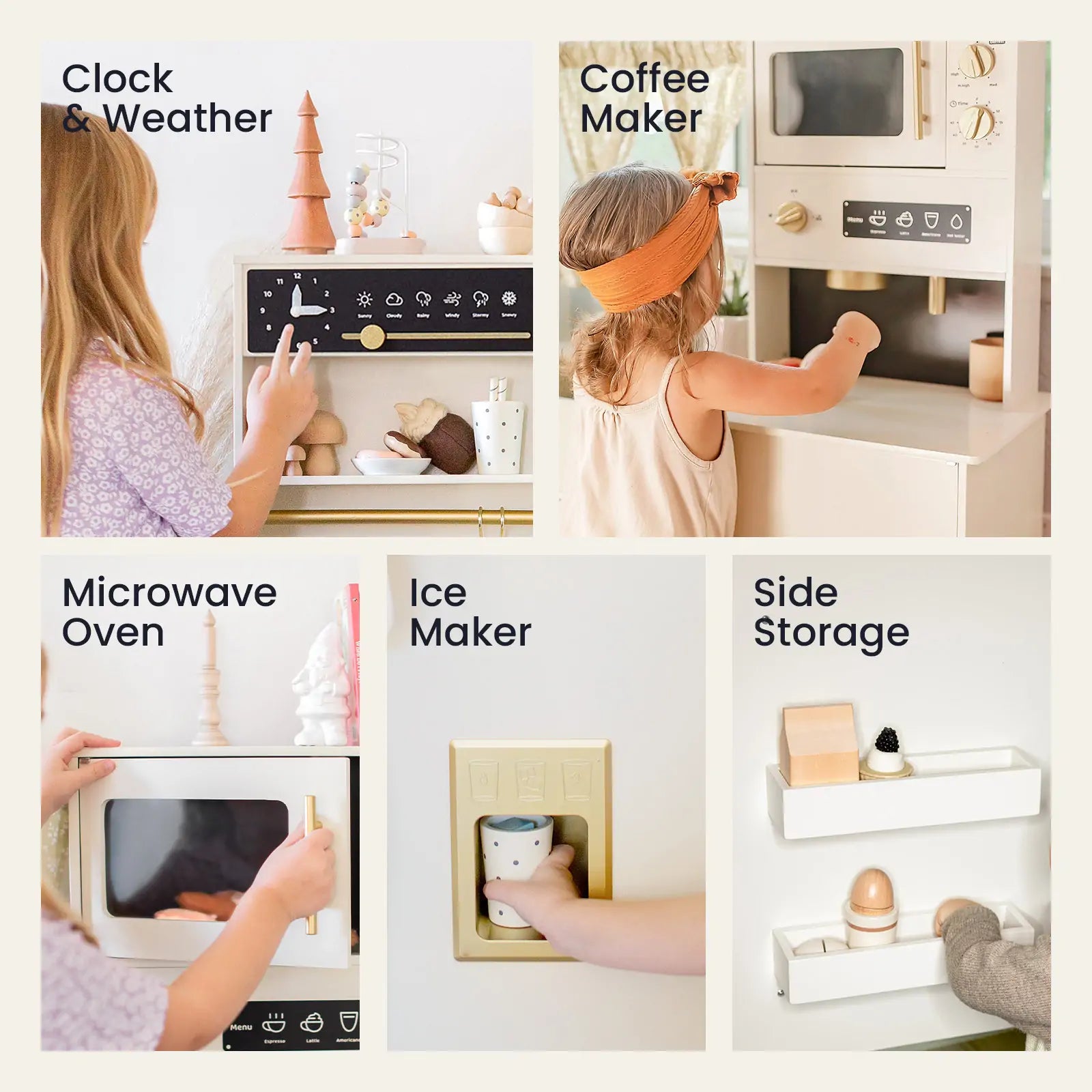 Tiny Land® Premium Play Kitchen & Fridge Set