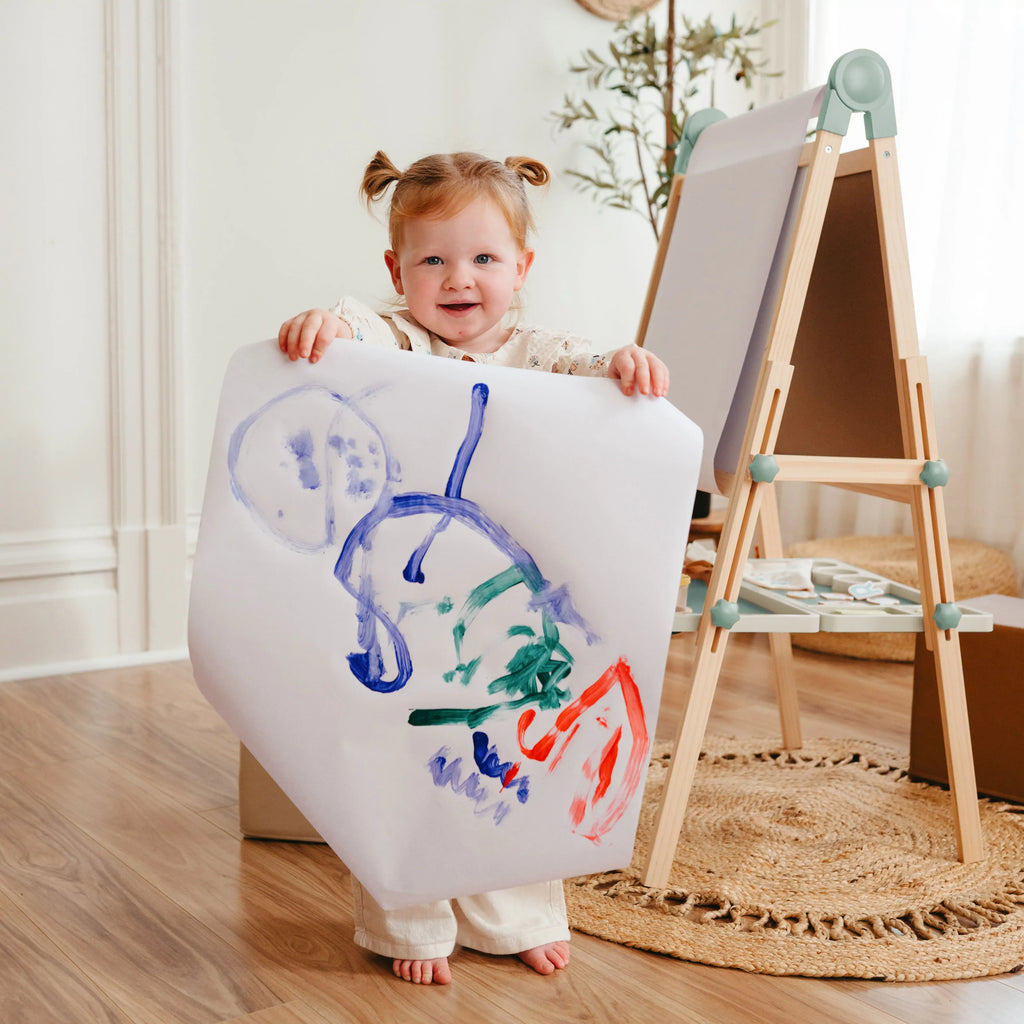 Fresh Imaginative Retreat Set — Sage Easel + Kids Teepee