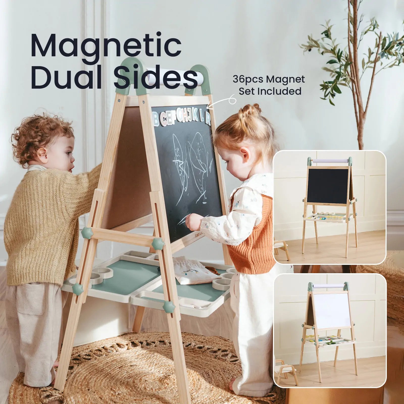 Tiny Land® Magnitales Easel for Kids
