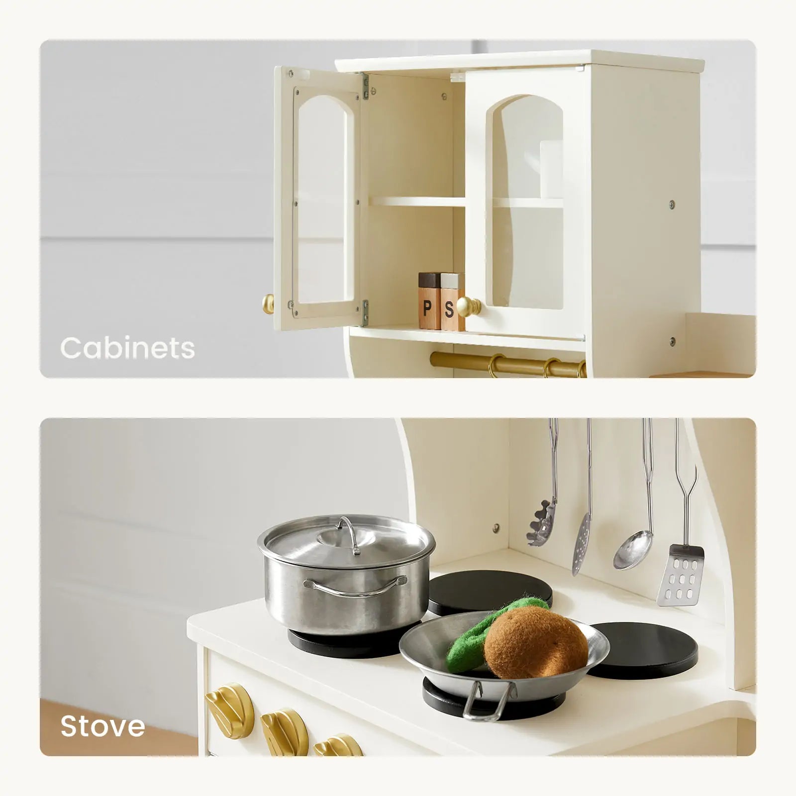 Food-Filled Kitchen Gift Set:Storage Kitchen & Fridge & Organic Food Collection