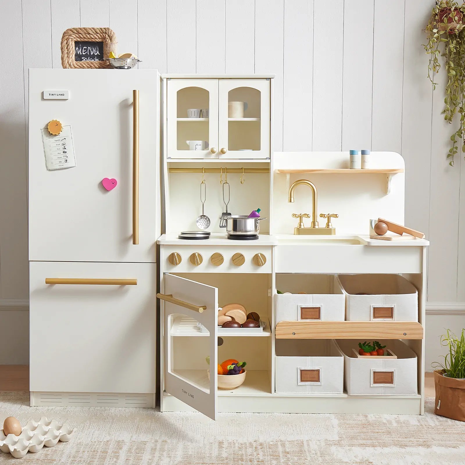 Food-Filled Kitchen Gift Set:Storage Kitchen & Fridge & Organic Food Collection