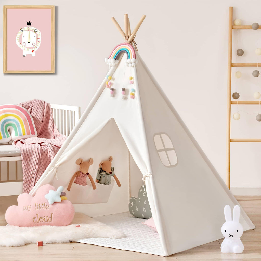 Vibrant Imaginative Retreat Set — Colorful Easel + Kids Teepee