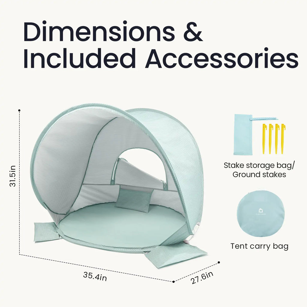 Tiny Land® Baby Beach Tent – Play Tent for Outdoor Fun
