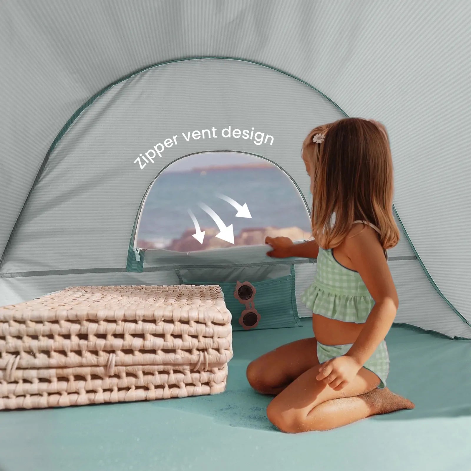 Tiny Land® Baby Beach Tent – Play Tent for Outdoor Fun