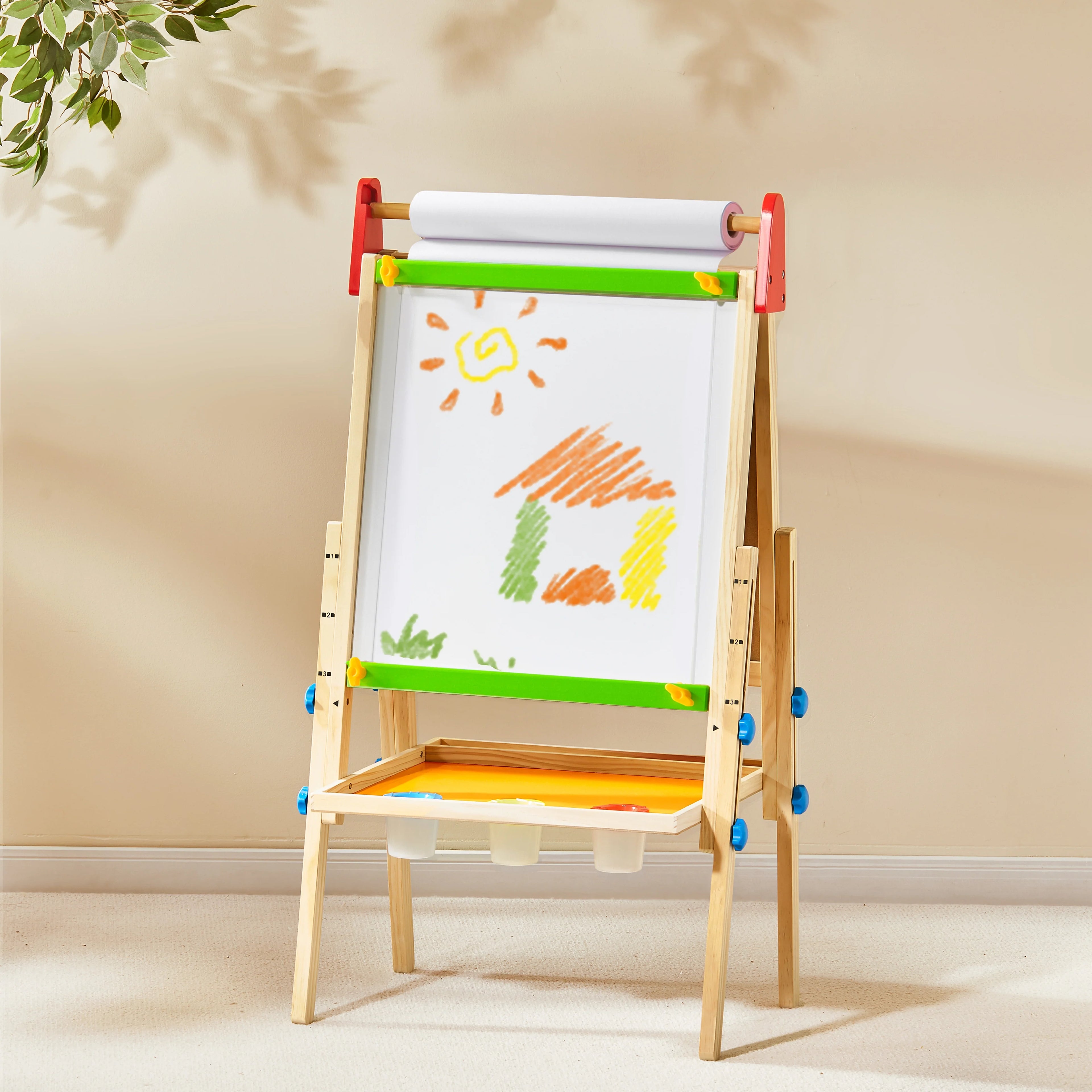 Vibrant Imaginative Retreat Set — Colorful Easel + Kids Teepee