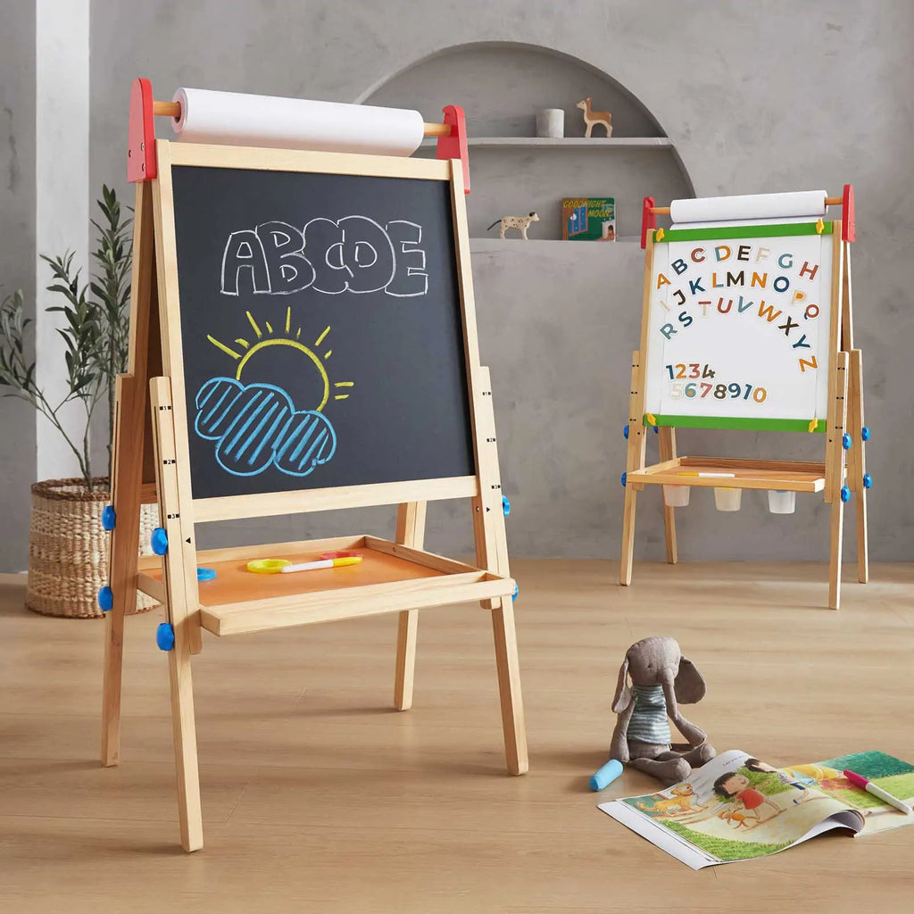 Vibrant Imaginative Retreat Set — Colorful Easel + Kids Teepee