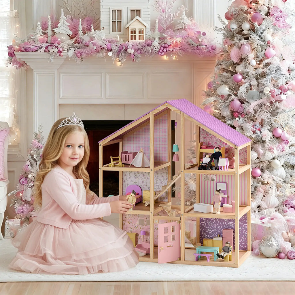 Tiny Land® Sweetwood Dollhouse without Dolls