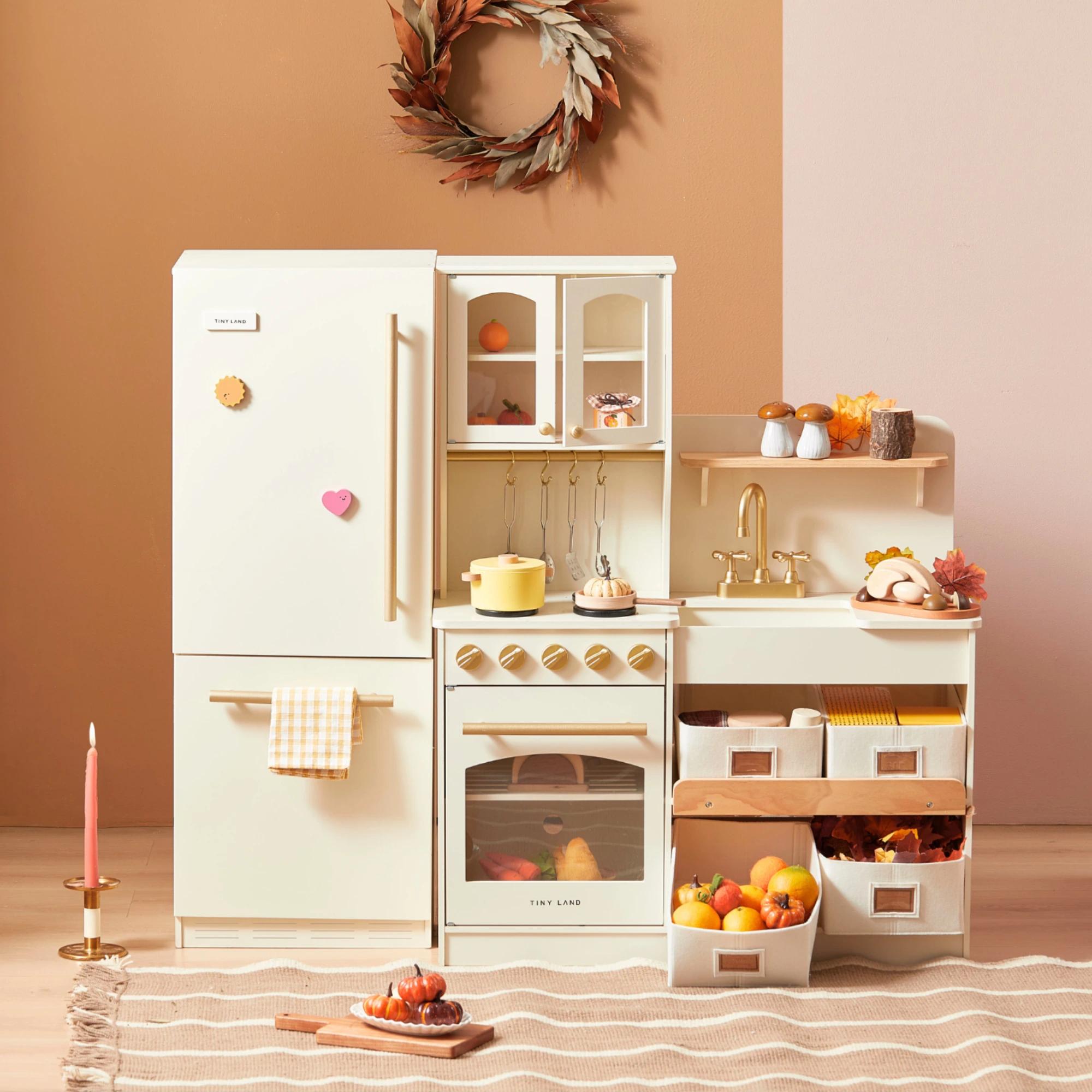 Food-Filled Kitchen Gift Set:Storage Kitchen & Fridge & Organic Food Collection