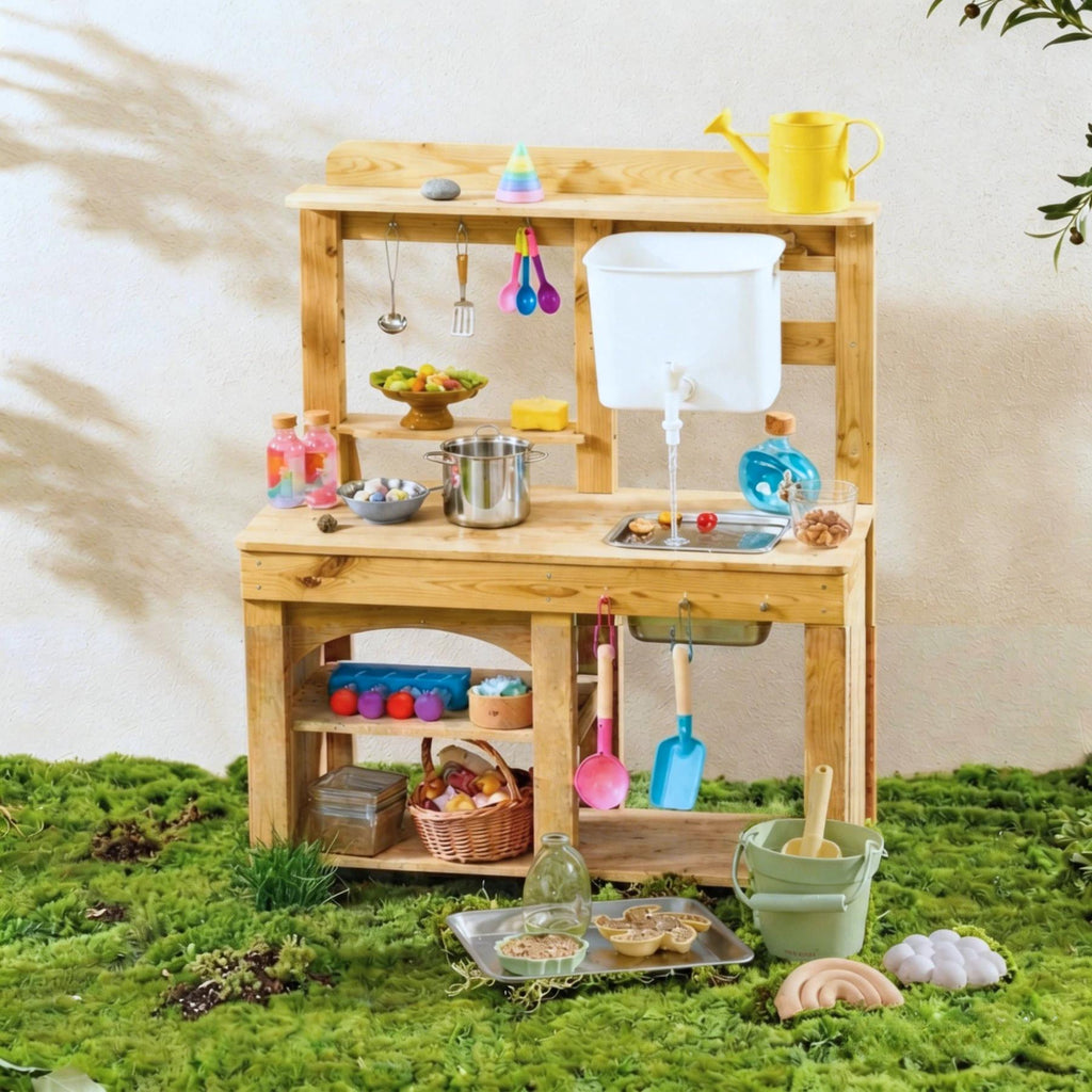 Tiny Land® Outdoor Mud Kitchen & Sand Play Set