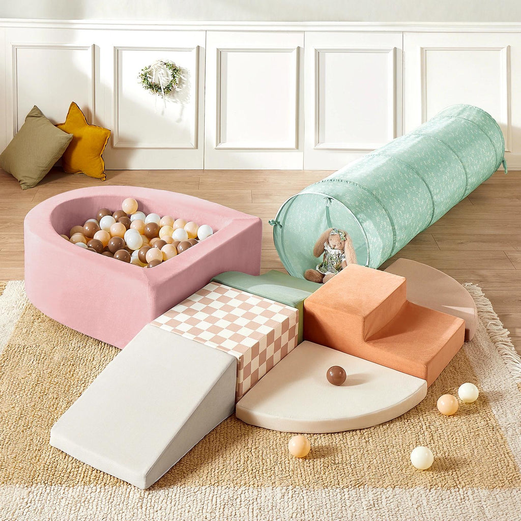 Tiny Land® PlayNest Climbing Ball Pit Set with Tunnel