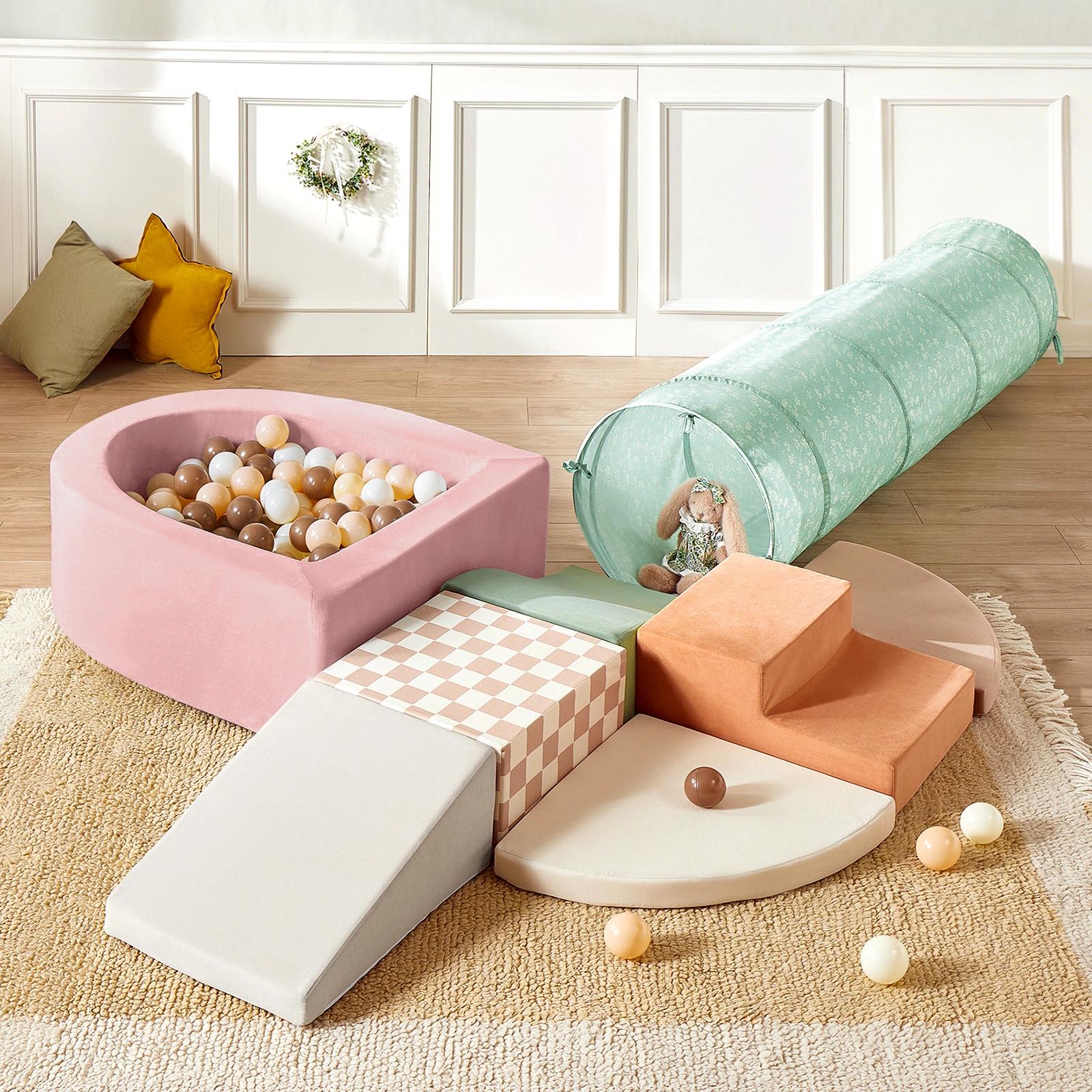 Tiny Land® PlayNest Climbing Ball Pit Set with Tunnel