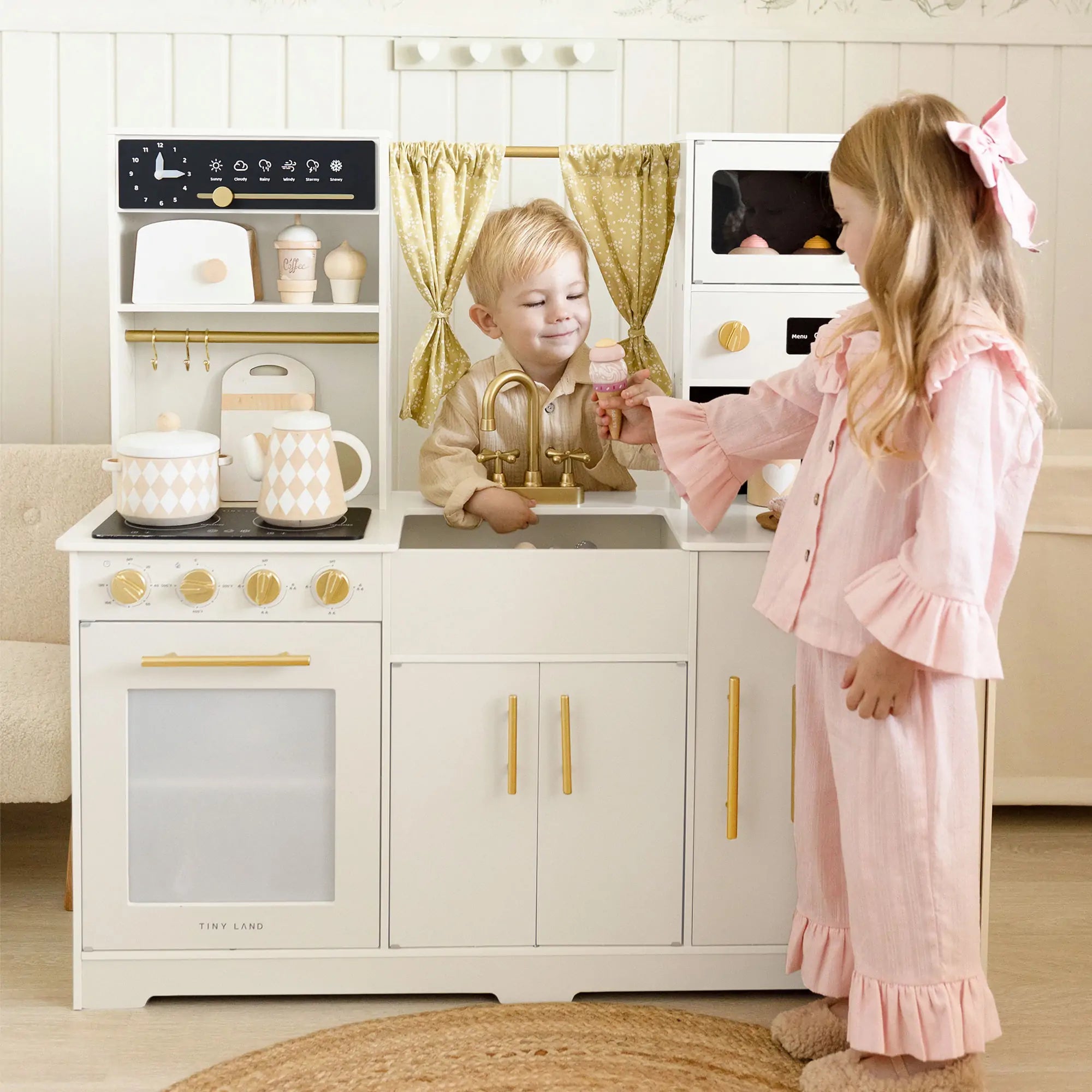 Tiny Land® Premium Play Kitchen & Fridge Set